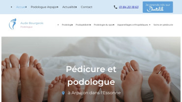 Page d'accueil du site : Aude Bourgeois
