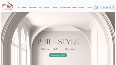 Page d'accueil du site : Phil Style