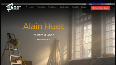 Page d'accueil du site : Alain Huet