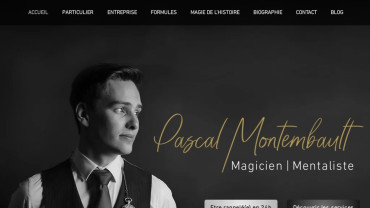 Page d'accueil du site : Pascal Montembault