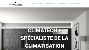 Page d'accueil du site : Climatech +