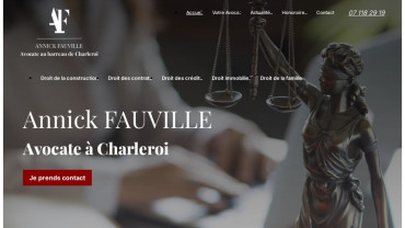 Page d'accueil du site : Annick Fauville