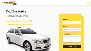 Page d'accueil du site : Taxi Essaouira