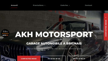 Page d'accueil du site : AKH Motorsport