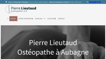 Page d'accueil du site : Pierre Lieutaud