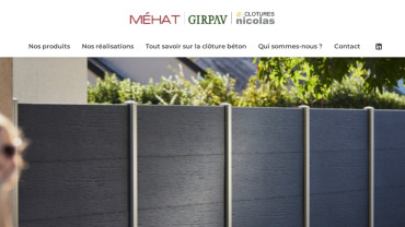 Page d'accueil du site : Cloture-beton.fr