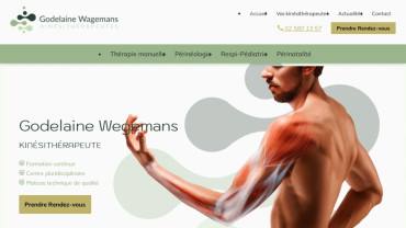 Page d'accueil du site : Godelaine Wegemans