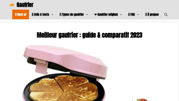 Page d'accueil du site : Gaufrier.net