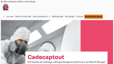 Page d'accueil du site : Capdecaptout