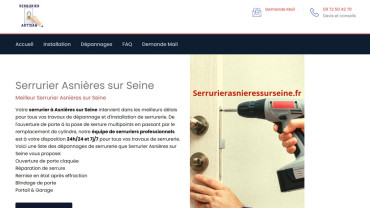 Page d'accueil du site : Serrurier Asnières-sur-Seine