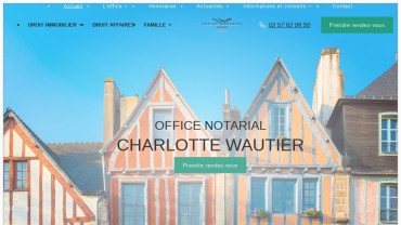 Page d'accueil du site : Charlotte Wautier