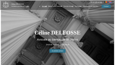 Page d'accueil du site : Céline Delfosse