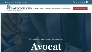 Page d'accueil du site : Boichard Avocat