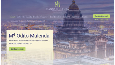 Page d'accueil du site : Me Odito Mulenda
