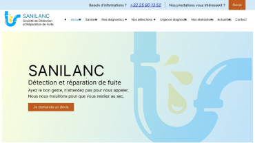Page d'accueil du site : Sanilanc
