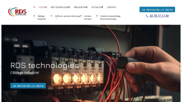 Page d'accueil du site : RDS Technologies