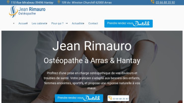Page d'accueil du site : Jean Rimauro
