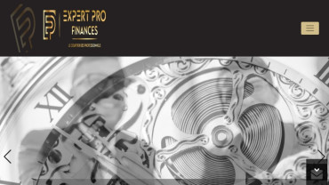 Page d'accueil du site : Expert Pro Finances