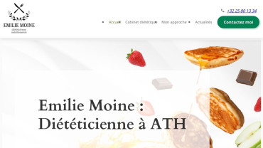Page d'accueil du site : Emilie Moine