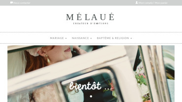 Page d'accueil du site : Mélaué