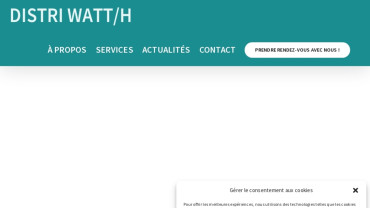 Page d'accueil du site : Distri Watt/h