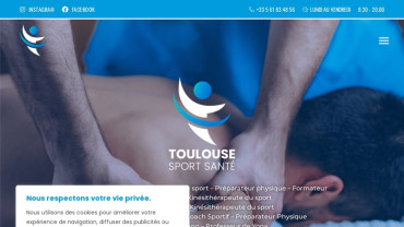 Page d'accueil du site : Toulouse Sport Santé 