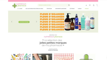 Page d'accueil du site : My Little French Pharmacie