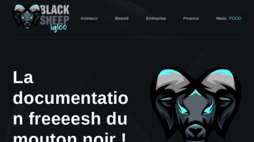 Page d'accueil du site : Blacksheep Igloo