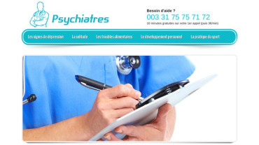 Page d'accueil du site : Psychiatres