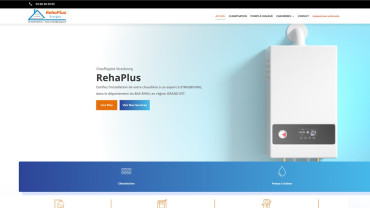 Page d'accueil du site : RehaPlus