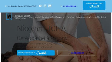 Page d'accueil du site : Nicolas Licha