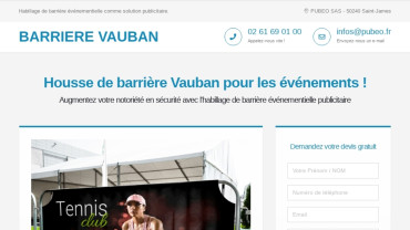 Page d'accueil du site : Barriere Vauban