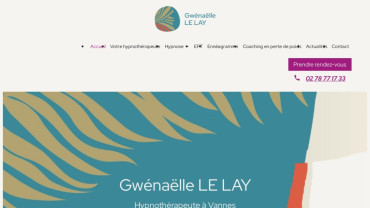 Page d'accueil du site : Gwénaëlle Le Lay