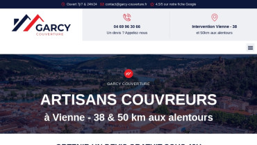 Page d'accueil du site : Garcy Couverture