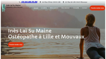 Page d'accueil du site : Inès Laï Su Maine