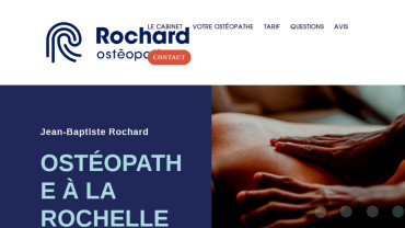 Page d'accueil du site : Jean-Baptiste Rochard