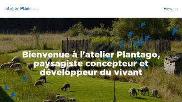 Page d'accueil du site : Atelier Plantago
