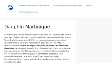 Page d'accueil du site : Dauphin-martinique.net 