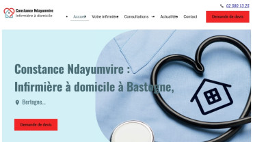 Page d'accueil du site : Constance Ndayumvire
