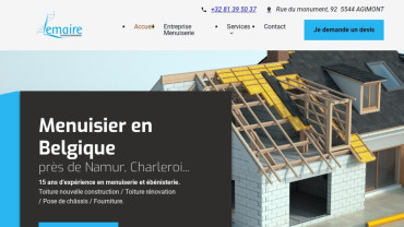 Page d'accueil du site : Julien Lemaire