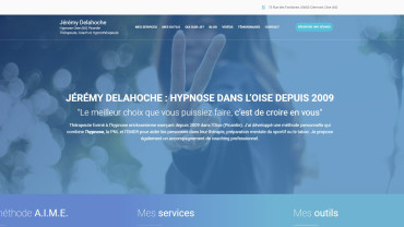 Page d'accueil du site : Jérémy Delahoche