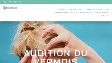 Page d'accueil du site : Audition du Vermois