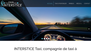 Page d'accueil du site : Interstice Taxi