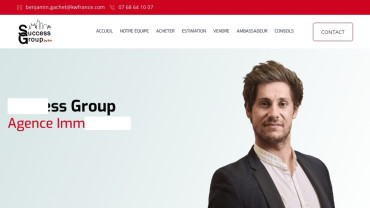 Page d'accueil du site : Success Group