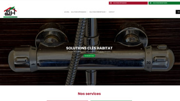Page d'accueil du site : Solutions Clés Habitat