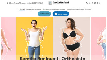 Page d'accueil du site : Kamilia Benloucif