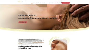 Page d'accueil du site : Rodolphe De Broux