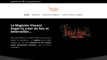 Page d'accueil du site : Vincent Angel