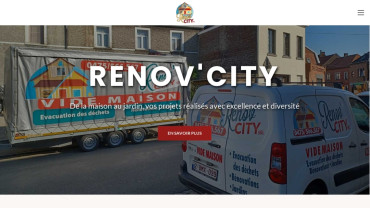 Page d'accueil du site : Renov’City
