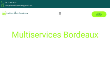 Page d'accueil du site : Multiservices Bordeaux